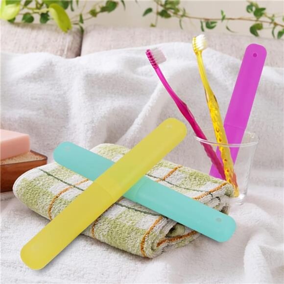 6 Pack Travel Toothbrush Case Portable Toothbrush Holder Camping Home Bathroom - Picture 5 of 8